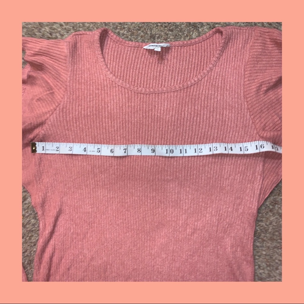 Lucky Brand Ruffle Sleeve Rib Knit Sweater - Picture 4 of 6